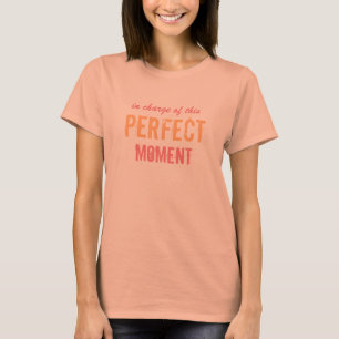Camiseta Texto de Personalizado de momento perfecto