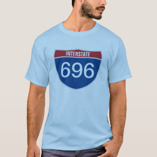 Camiseta Texto de plantilla INTERSTATE TRES NÚMEROS DE DÍ