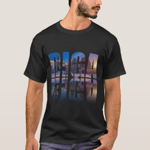 Camiseta Texto de Riga, Letonia
