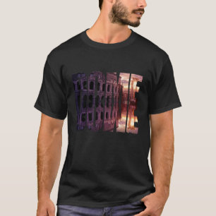 Camiseta Texto de Roma con recuerdo del Colosseum