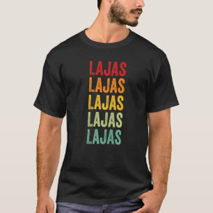 Camiseta Texto del arcoiris del condado de Lajas Puerto Ric
