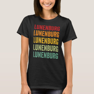 Camiseta Texto del arcoiris del condado de Lunenburg, Virgi