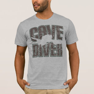 Camiseta texto del buceador de la cueva apenado
