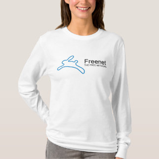 Camiseta Texto del conejito del freenet