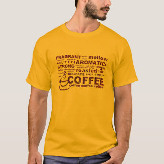 Camiseta Texto del grano de café