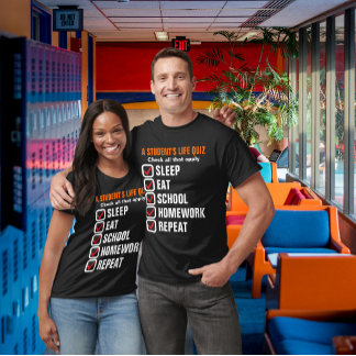 Camiseta Texto del Personalizable del test de la vida de un