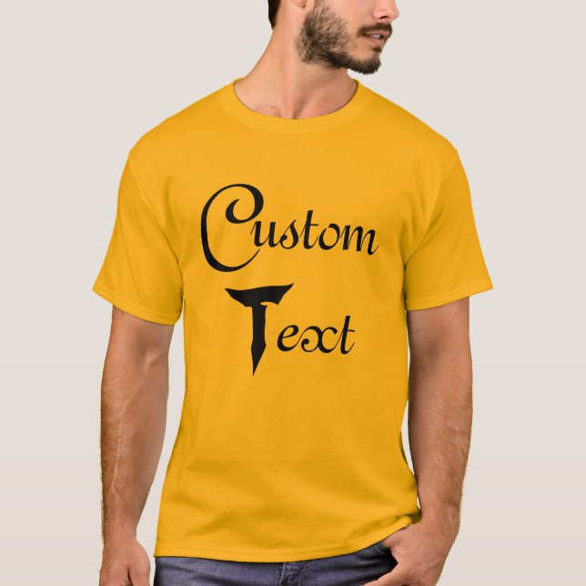 Camiseta Texto del personalizado (Anverso)