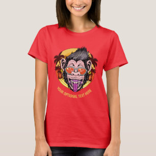 Camiseta Texto del personalizado Ropa de mono de playa