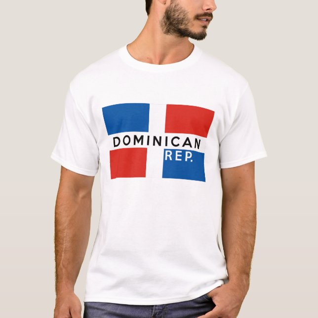 Camiseta texto del símbolo de la bandera de la república do (Anverso)