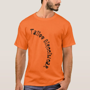 Camiseta Texto del tipo de letra de Tattoo Street-wear Skul