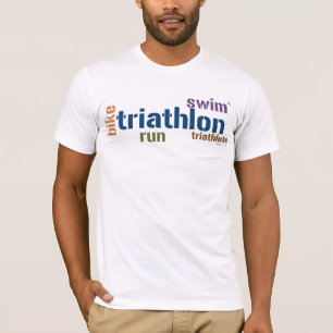 Camiseta Texto del Triathlon