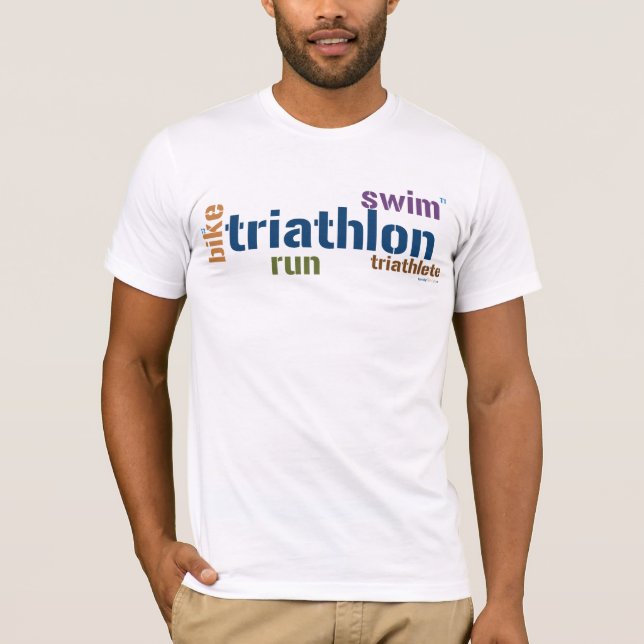 Camiseta Texto del Triathlon (Anverso)