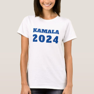 Camiseta texto demócrata azul de KAMALA 2024