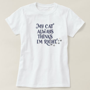 Camiseta Texto divertido de gato
