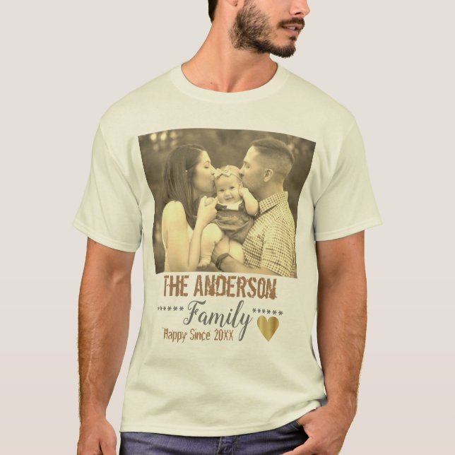 Camiseta texto e imagen Personalizado (Anverso)