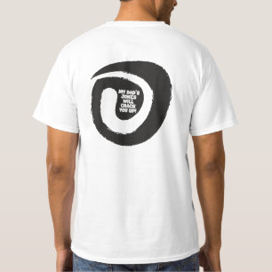 Camiseta Texto elegante Los Chistes de mi papá te caerán