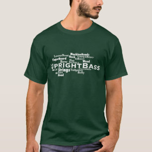 Camiseta Texto en blanco de nube de palabras de base vertic