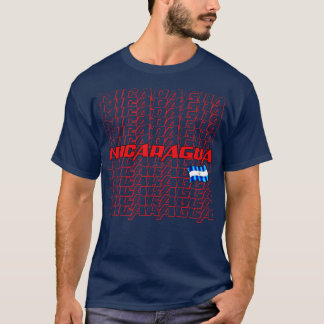 Camiseta Texto en cascada 1 de Nicaragua