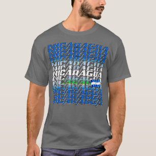 Camiseta Texto en cascada 3 de Nicaragua