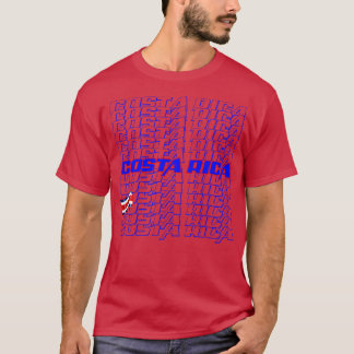 Camiseta Texto en cascada de Costa Rica