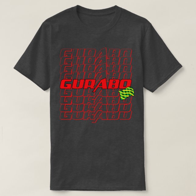 Camiseta Texto en cascada de Gurabo (Diseño del anverso)
