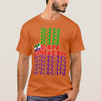 Camiseta Texto en cascada de San Alemán 2