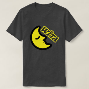 Camiseta Texto en Tasmania: wīta y una luna amarilla