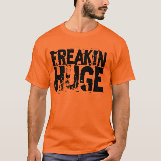 Camiseta Texto enorme de la caja de Freakin ocultado