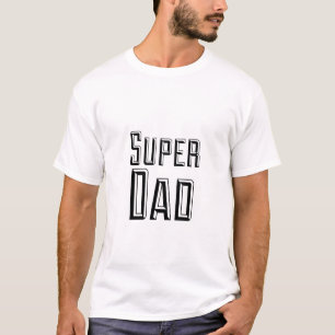 Camiseta Texto estupendo del bloque del papá
