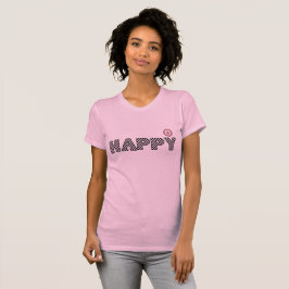 Camiseta Texto feliz