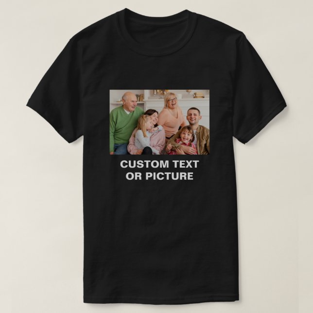 Camiseta Texto frontal y BacK Regalo de cumpleaños Tex pers (Diseño del anverso)