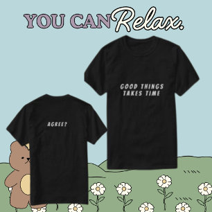 Camiseta Texto frontal y posterior de los hombres personali