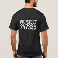 Texto grabado y desgastado Workout 247365 white
