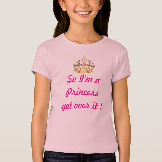 Camiseta Texto gracioso de princesa (Anverso)