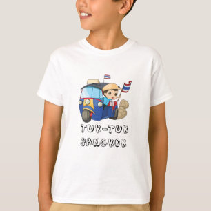 Camiseta Texto gráfico del Tuk Tuk Bangkok Tailandia