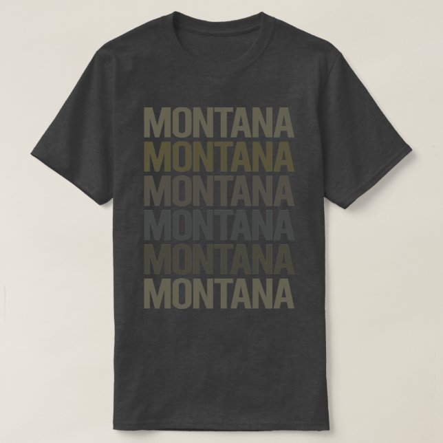 Camiseta Texto gris Art Montana (Diseño del anverso)