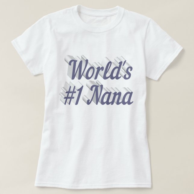 Camiseta Texto gris de Nana (Diseño del anverso)