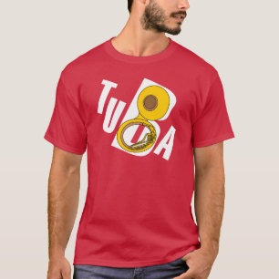 Camiseta Texto inclinado de Tuba