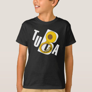 Camiseta Texto inclinado de Tuba