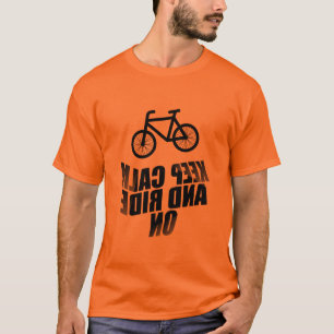 Camiseta Texto invertido - Mantener la calma y continuar