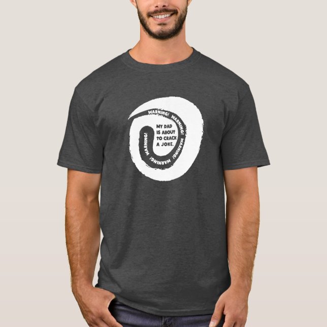 Camiseta Texto lindo de diseño que mi papá está a punto de  (Anverso)