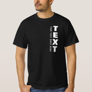 Camiseta Texto moderno de tipo de letra grande Mens Valor d