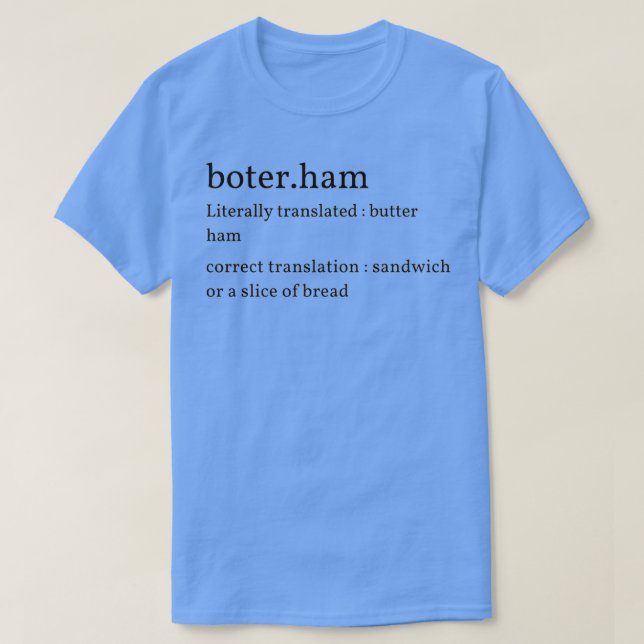 Camiseta Texto neerlandés gráfico (Diseño del anverso)