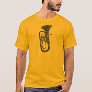 Camiseta Texto negro en forma de Eufonio