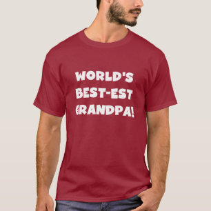 Camiseta Texto negro o blanco del abuelo del Mejor-est del
