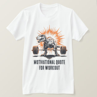 Camiseta Texto Personalizado de Dinosaurio para Gimnasio de