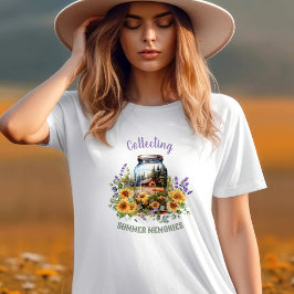 Camiseta Texto personalizado de la naturaleza del camping d