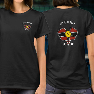 Camiseta Texto personalizado Diseño de baloncesto rojo