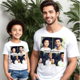 Camiseta texto personalizado e imagen x4