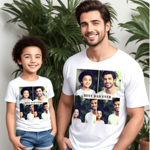 Camiseta texto personalizado e imagen x4